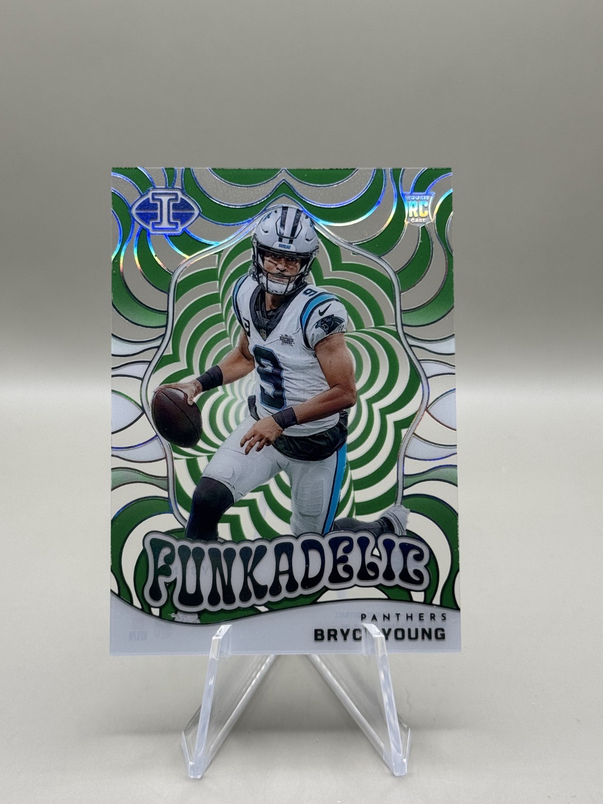 2023 Panini Illusions Bryce Young #13 Funkadelic Emerald Green RC Panthers