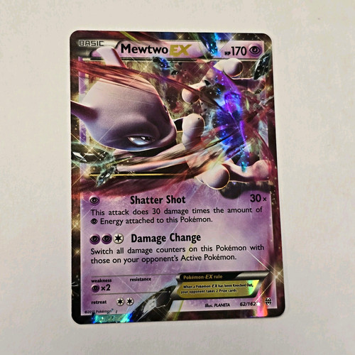 Pokémon TCG Mewtwo EX 62/162 Breakthrough Ultra Rare English Holo 2015