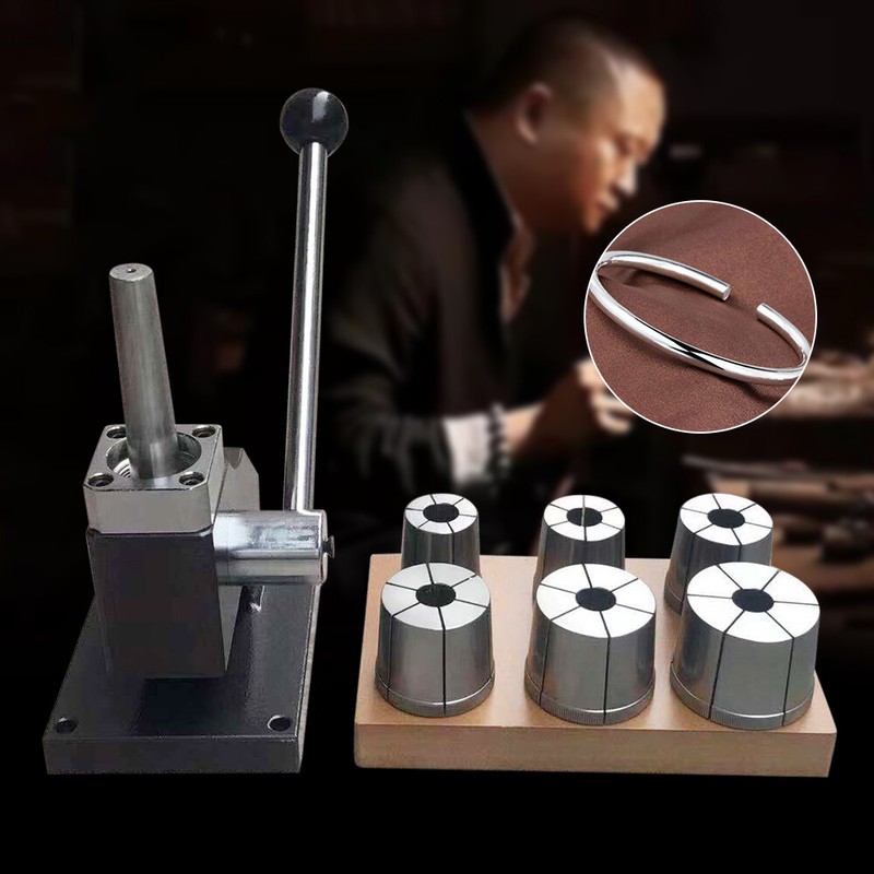 Bangle Bracelet Stretcher Enlarger Machine Jewelry Expander Equipment & 6 Dies
