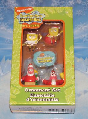 Nickelodeon SPONGEBOB SQUAREPANTS 5 PIECE MINI ORNAMENT SET American Greetings