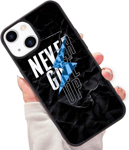 Super Quote Never Give Up For Samsung A15 A16 S23 S24 S25 Ultra FE Rigid Plastic - 第 7/25 張圖片