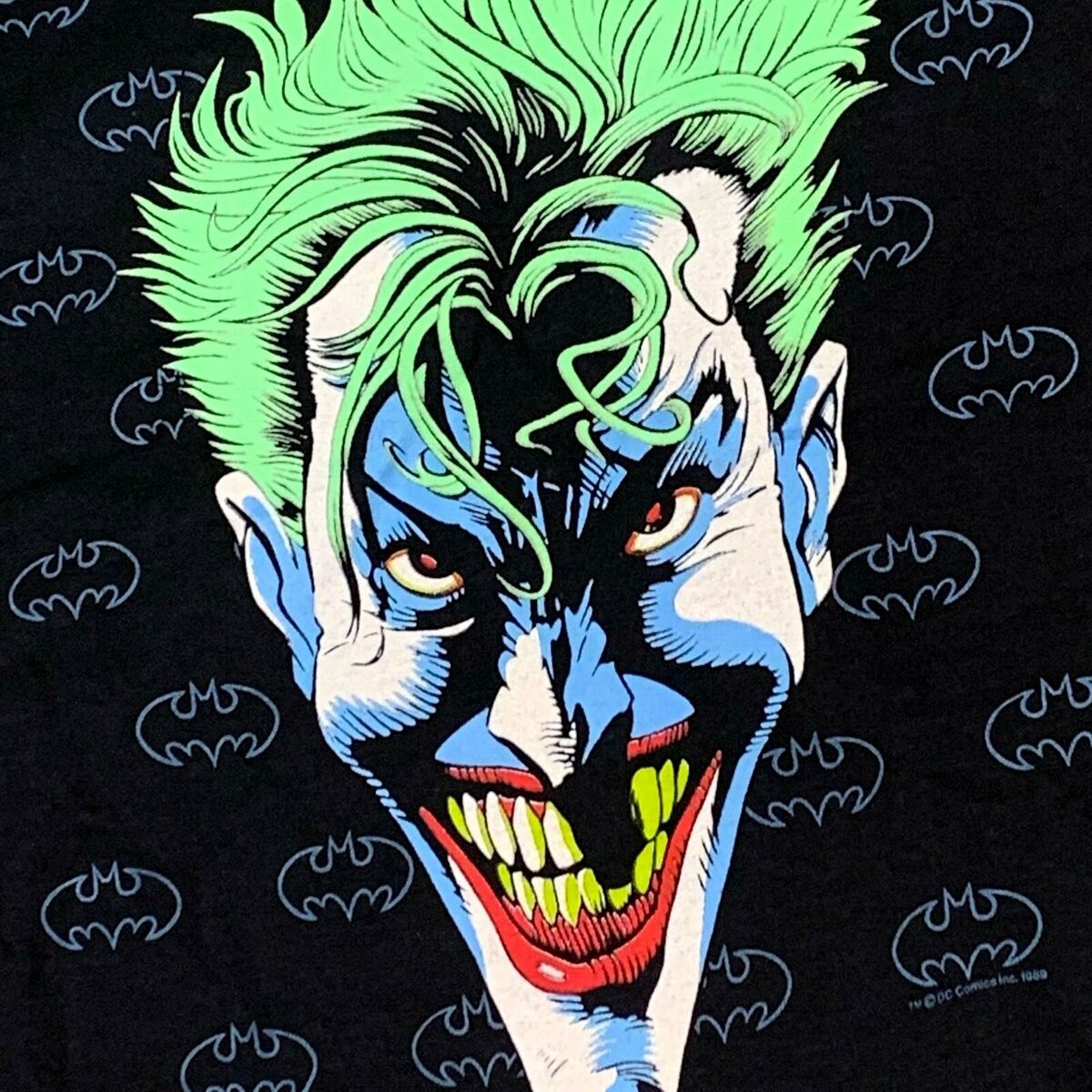 L * NOS vtg 80s 1989 THE JOKER dc comic tank top t shirt L * NOS vtg 80s 1989 THE JOKER dc comic tank top t shirt