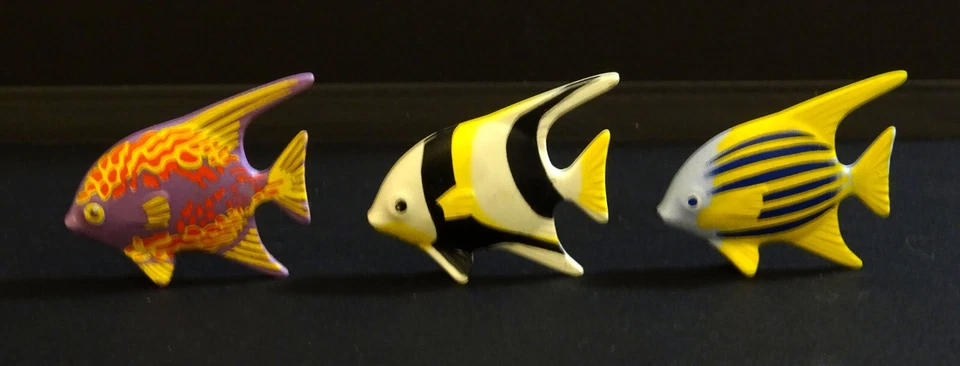 PLAYMOBIL LES 3 POISSONS EXOTIQUES DIFFERENTS POISSON SAUVAGES MER - Photo 1/1