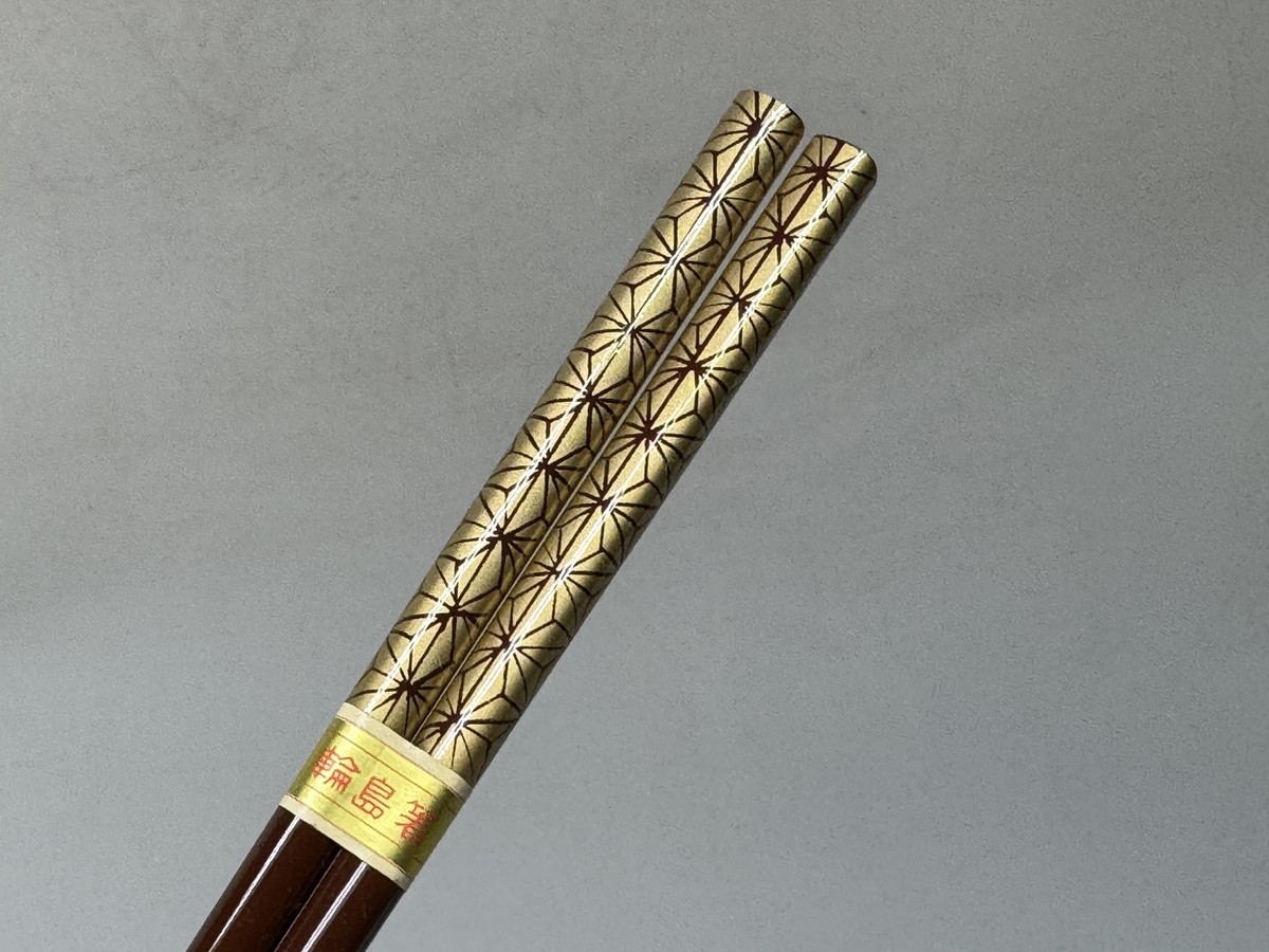 Y8754 CHAWAN Wajima lacquer confectionery bowl chopsticks box
