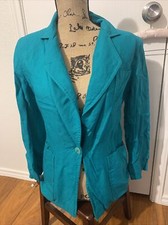 christian dior Separates Size 6 Woman s Blazer Green Vintage EUC 100 Rayon