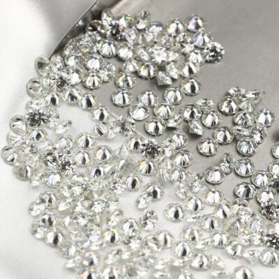 D Colorless Round Cut VVS1 2 mm 50 Pcs lot white D color excellent Q2
