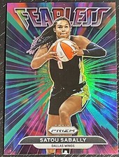 2022 Panini Prizm WNBA Fearless Green Prizm #6 Satou Sabally Dallas Wings