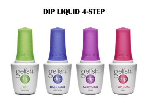 Gelish Dip System Dipping Liquid 4 Steps Basic On Sale! 0.5 oz/ 15 mL each - Picture 1 of 1