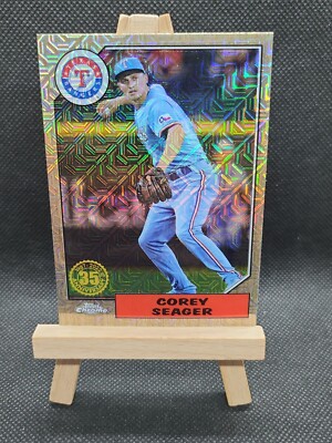 2022 2022 TOPPS UPDATE CHROME 1987 SILVER PACK MOJO REFRACTOR COREY SEAGER 