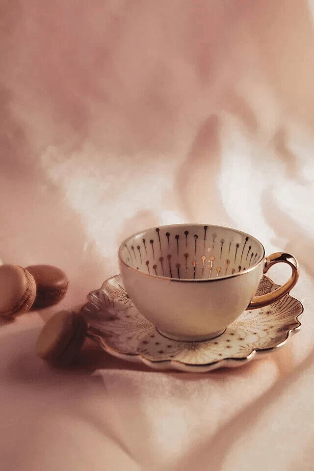 Anthropologie Catherine Martin Noche Estrellada Taza Platillo Celestial Art Deco NUEVO Foto 2 de 3