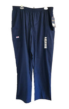 Cherokee Workwear Scrubs Pants Womens XL Navy Blue Pull On 4200 New with Tags