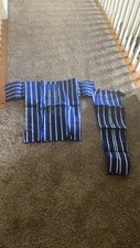 African attire boy  s royal/light blue 2pcs short sleeve set. Fits ages 5/6 NWOT