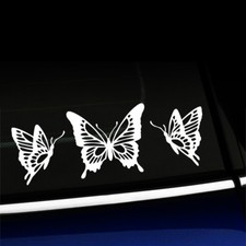 Butterfly Trio - Sticker Decal - You choose the color