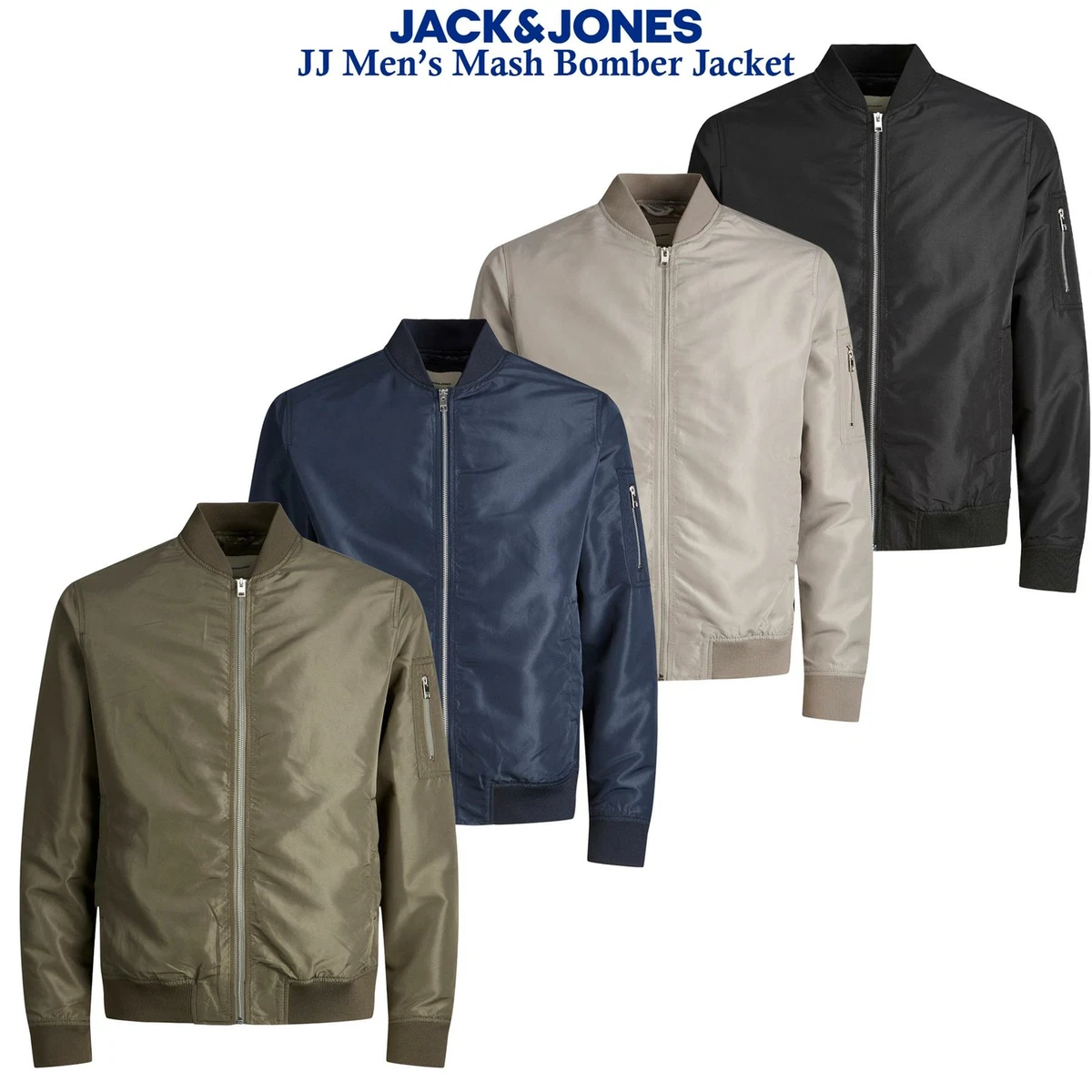 Mens polyester bomber shop jacket