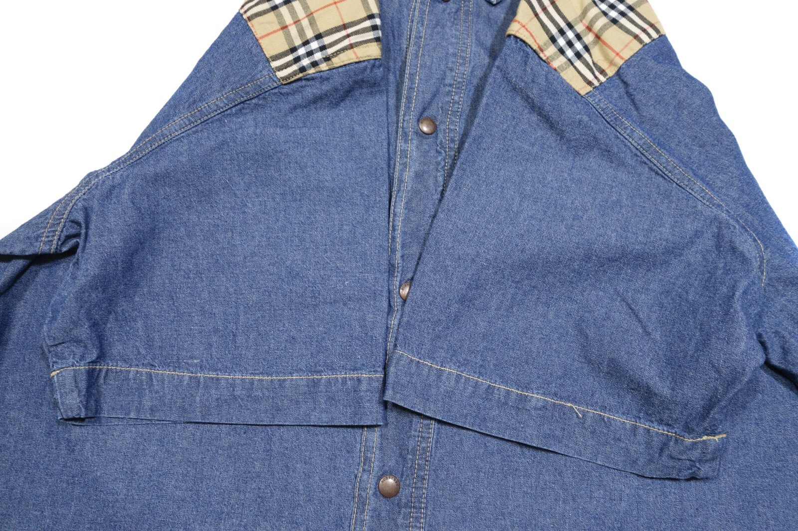 Burberry 00S Nova Check Denim Shortsleeve Shirt image 5