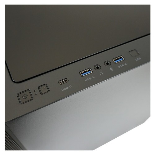 PC-Gehäuse Silent LC-Power Gaming 8000B Mid Tower Case Schwarz schallisoliert - Bild 9 von 24