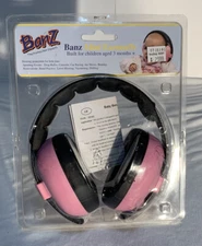 Banz Mini Earmuffs Pink, For Children Aged 3 Months +