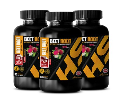for high blood pressure - BEET ROOT - natural anti inflammatory 3 Bottles