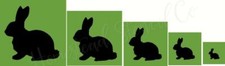 -ITEM 6702 BUNNY SET 1" - 5" - Reusable Sign Stencils