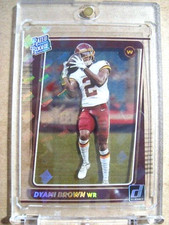 2021 Dyami Brown Panini Clearly Donruss Rated Rookie Holo Logo RC SSP MINT 🔥🔥
