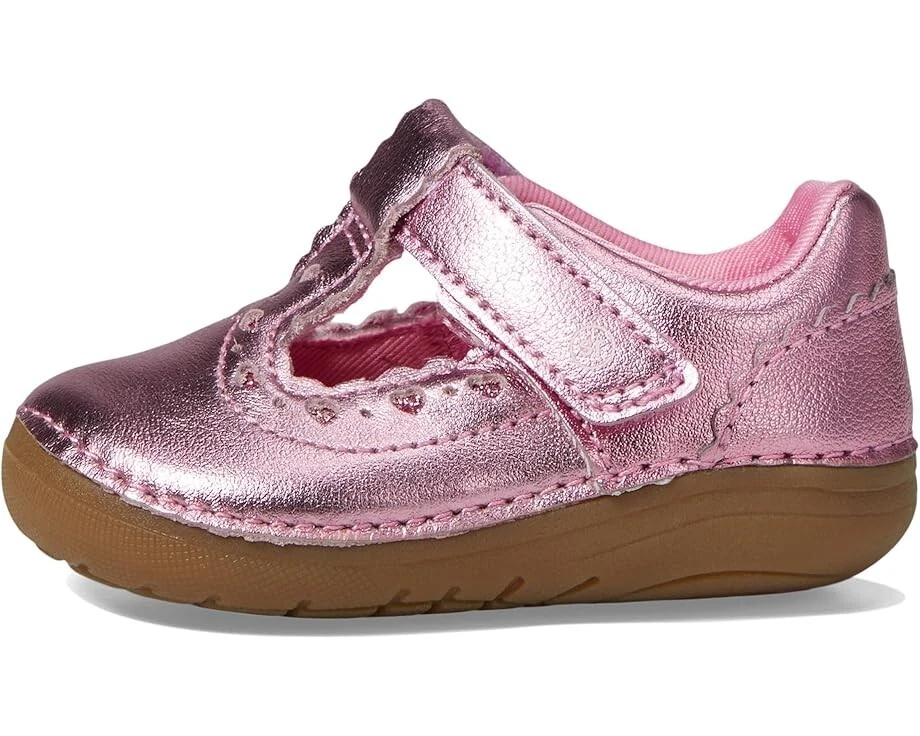 Zapatos informales Stride Rite SM Adira BG038202 de cuero rosa 3,5 RHS5660 Foto 2 de 4