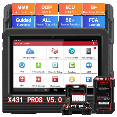 LAUNCH X431 PROS V5.0 V+ PRO 5 Profi OBD2 Diagnosegerät ALL SYSTEM ECU Coding DE