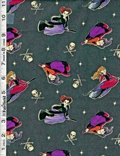 Disney Hocus Pocus Witches Dark Gray by Springs Creative bty