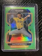 2022 Panini Prizm Draft Picks Dalton Rogers LIME GREEN Base /75 #PDP99