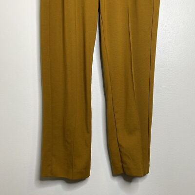 Athleta Eastbound Straight Pant Tencel Spandex Brass Yellow Pull