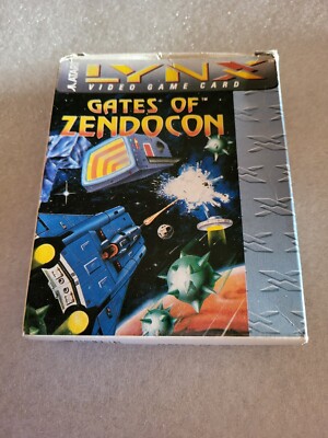  ATARI LYNX VIDEO GAME CARD Gates of Zendocon  (1989), Boxed