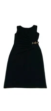 Ivanka Trump Women’s Black Cocktail Dress Gold Key Sparkle Accent Size 2 NWOT