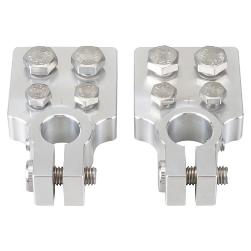 Par de terminal de batería plana de 4 puntos de aluminio para abrazadera de poste superior SAE - Imagen 11 de 14