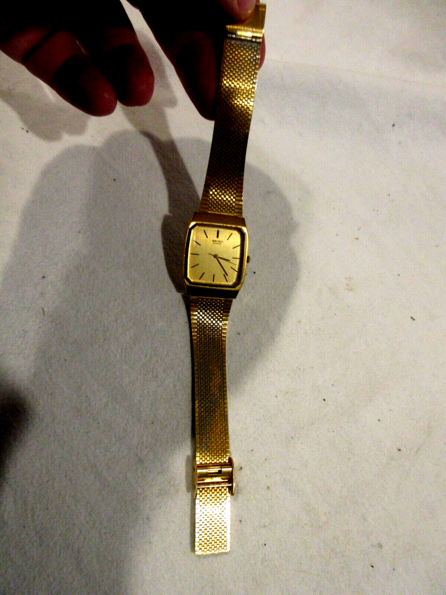 Seiko Gold Tone Quartz Men's Wristwatch 8621-5020 | eBay
