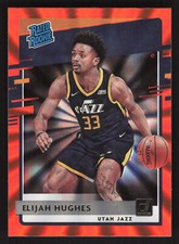 2020-21 Donruss #246 Elijah Hughes Holo Orange Laser Utah Jazz