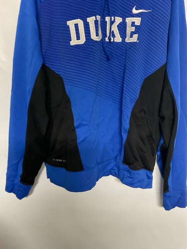 Vintage XL Nike DUKE Blue Devils therma-fit HOODIE Sweatshirt blue - Picture 2 of 7