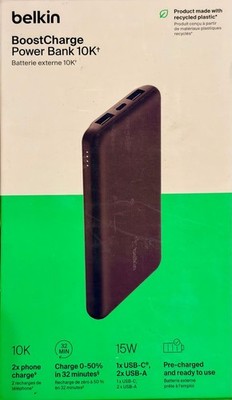 Belkin USB-C Portable Charger 10K Power Bank