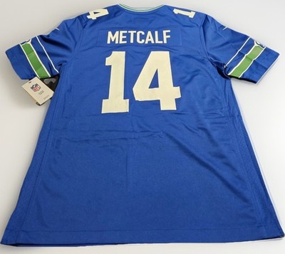 Seattle Seahawks DK Metcalf #14 Nike Men's Royal Throwback Jersey