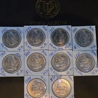 Lot of 10 Morgan Silver Dollars (1879-1921) – MS/BU Choice Lustrous – 90% Silver