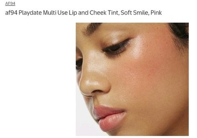  AF94 Playdate Multi-Use Cheek Lip Color SOFT SMILE  NEW SEALED VEGAN 