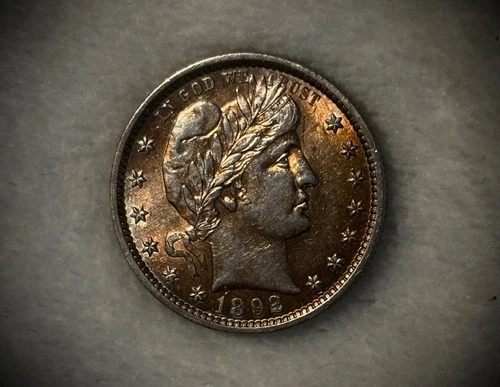 1892-P Barber Quarter — photo from the most recent tracked eBay sale