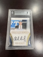 2016 Panini Immaculate Andrew Luck Moments Autograph /10 Colts Draft #1 BGS 9/10