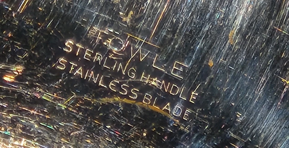 Olde Master (Sterling, 1942) por Towle Silver Pie Cake Server 10,25" Foto 4 de 4