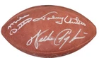 Walter Payton Johnny Unitas +3 Signed Football FROM ESTATE of JOHNNY UNITAS LOA