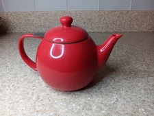 Sweese Teapots for Tea, 27 oz Porcelain Tea pot RED
