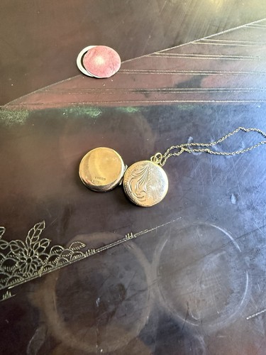 Vintage Ornate 9ct 9K Solid Yellow Gold Locket & Chain Pendant Birmingh No Scrap - Picture 16 of 24