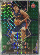 Luka Garza IOWA-PISTONS 2021-22 Panini Mosaic Green Prizm Rookie #238