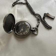 THE GREAT DAD Analog Quartz Pocket Watch w/ Chain UNTESTED