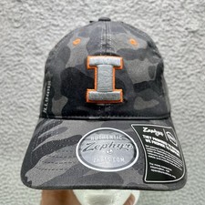 Zephyr Illinois Fighting Illini Hat Cap Adult Black Camo Adjustable NCAA NWT