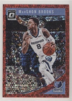 2018-19 Panini Donruss Optic Fast Break Red Prizm 47/85 MarShon Brooks #114 0c2