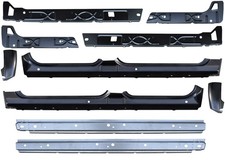 2007-2013 Chevy & Gmc Pickup Complete Rocker Panel Cab Corner Kit For Crew Cab